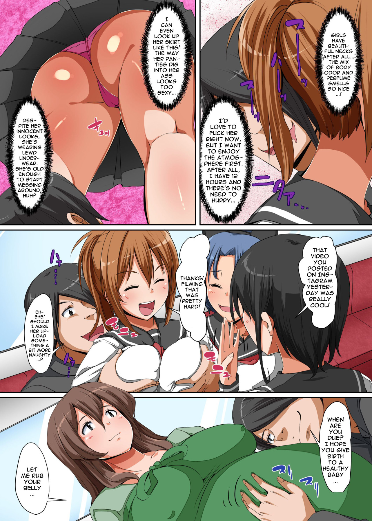 Hentai Manga Comic-If I Conceal My Presence I Can Do Whatever I Want! On This All Female Train Car If Nobody Can See Sense Me Then I Can Have My Way Everyone From Schoolgirls To Housewives-Read-6